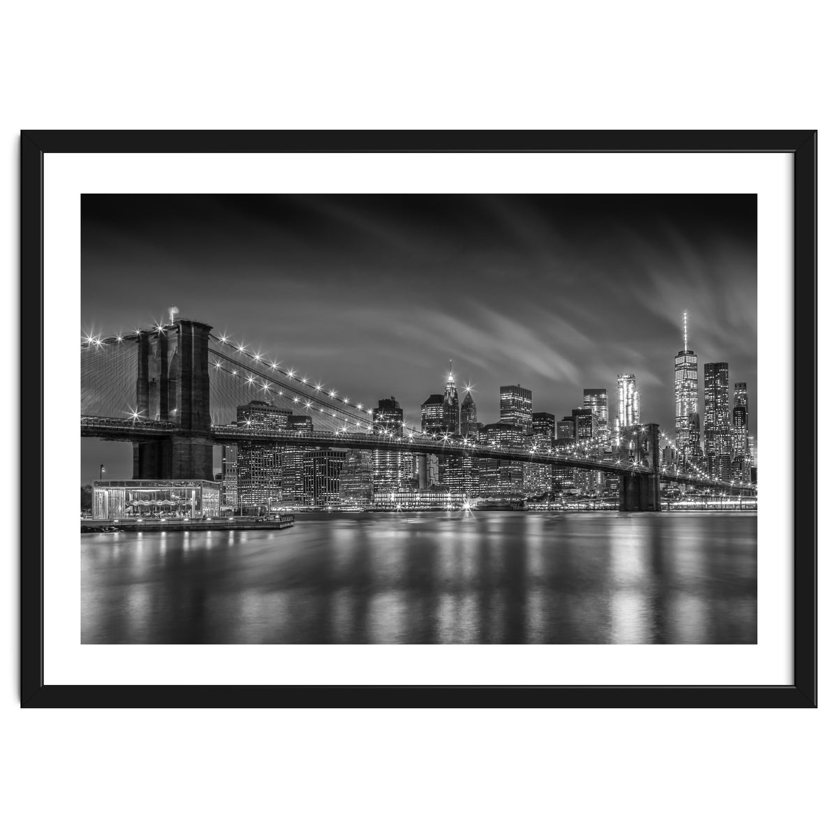 BROOKLYN BRIDGE Nightly Impressions | Monochrome