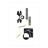 Black & White Abstract No. 3 | gold (Print Only) thumbnail