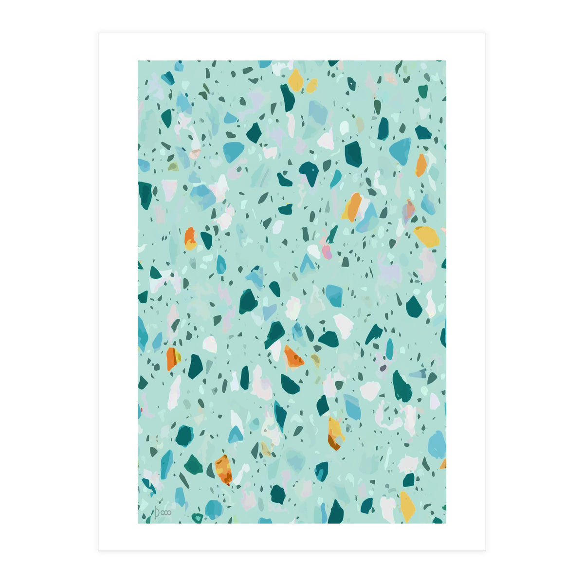 Blue Terrazzo (Print Only)