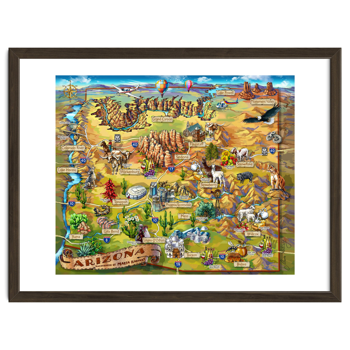 Arizona Illustrated Map