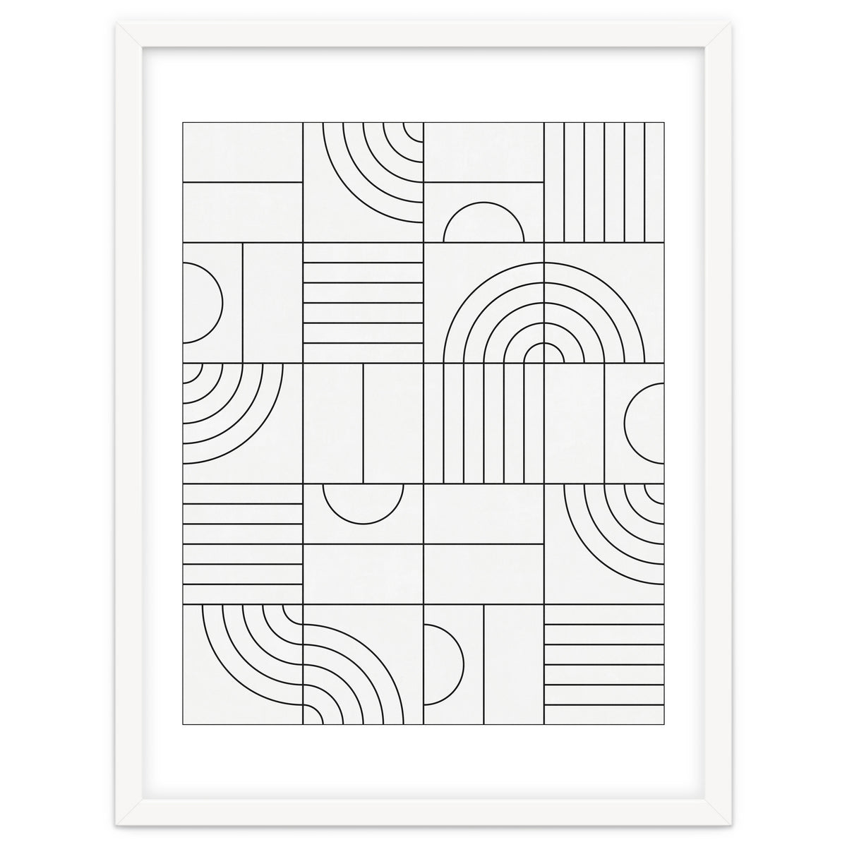My Favorite Geometric Patterns No.19 - White