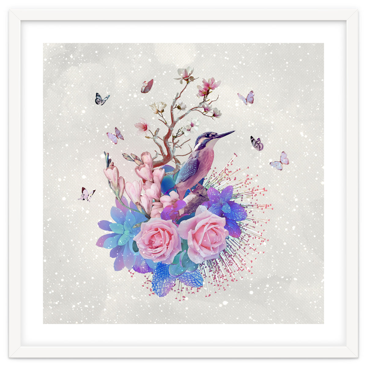 Floral Alcedo Atthis