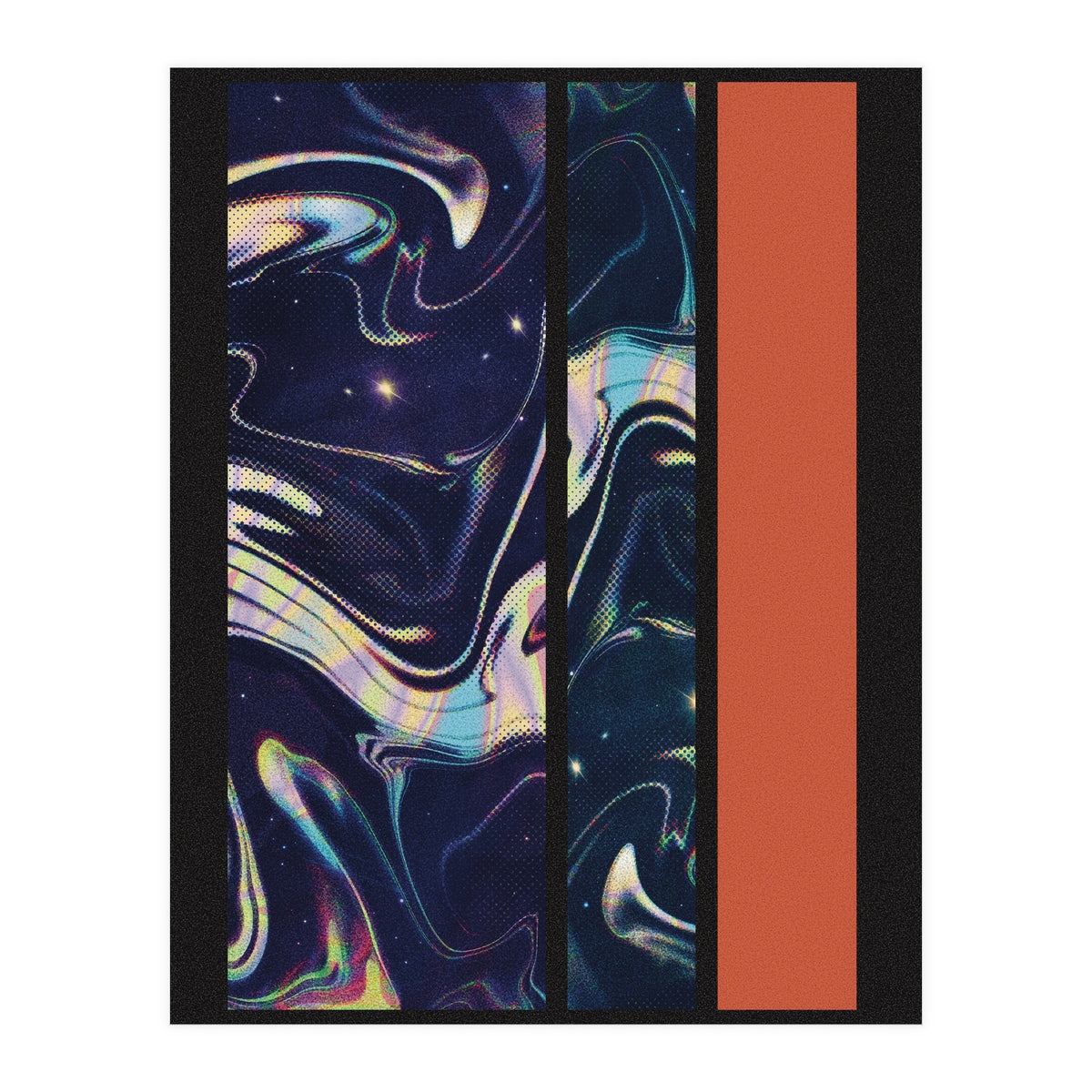 Red Marble Shapes (Print Only)