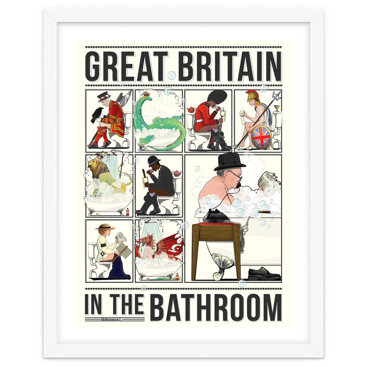 Great Britain in the Bath, Funny Bathroom Humour