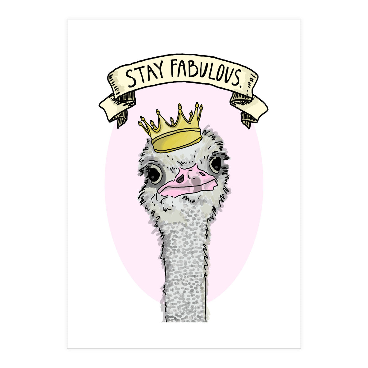 Fabulous Ostrich (Print Only)