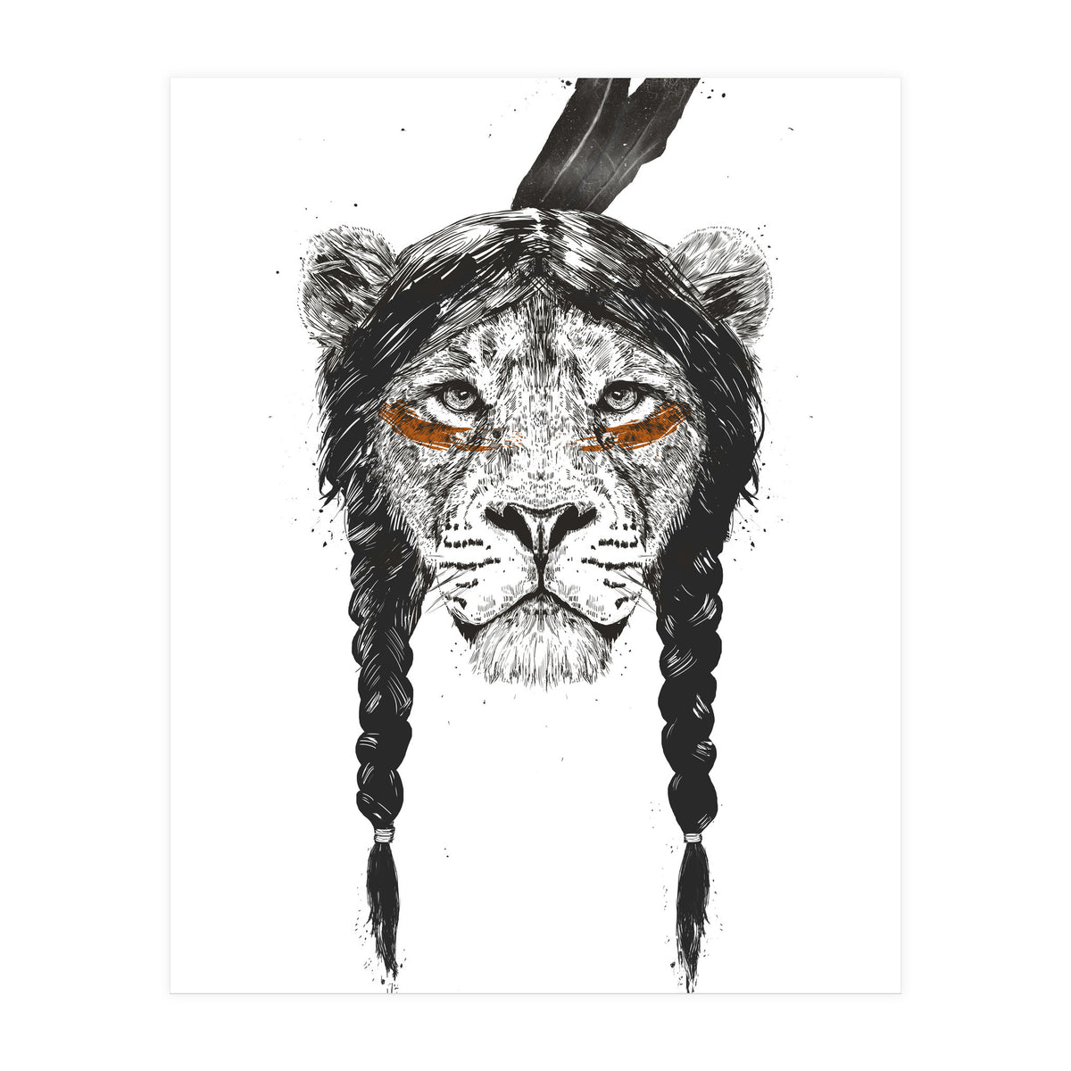 Warrior Lion (Print Only)