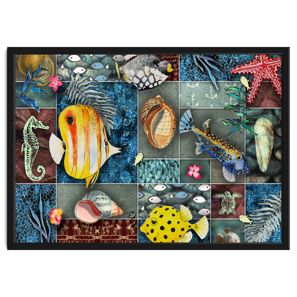 Sea Life Collage
