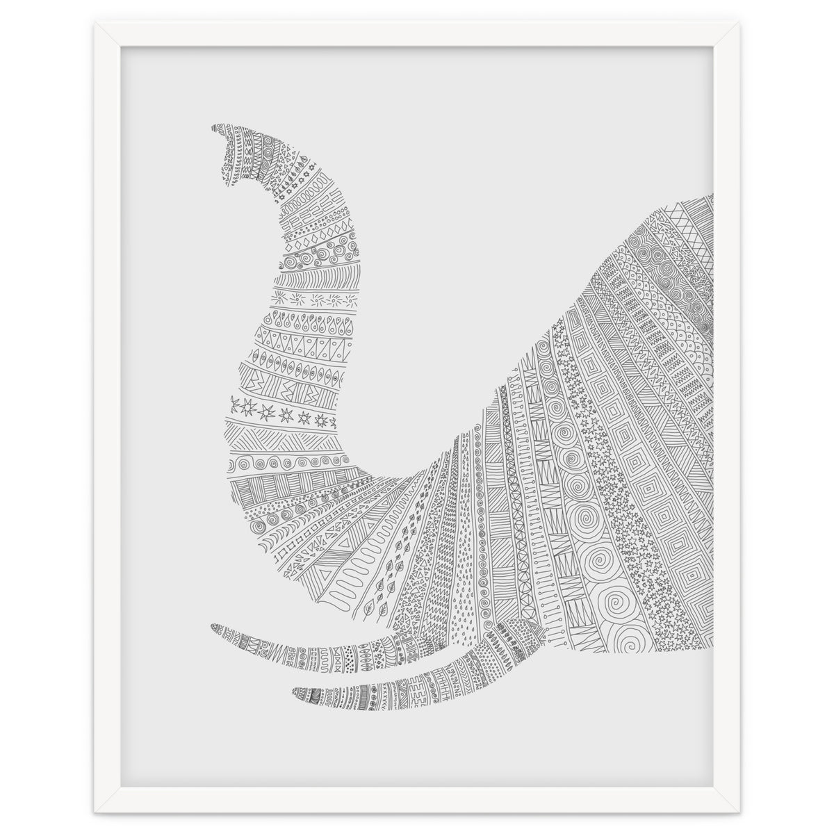 Elephant Grey Poster