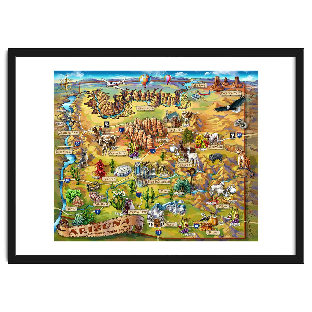 Arizona Illustrated Map