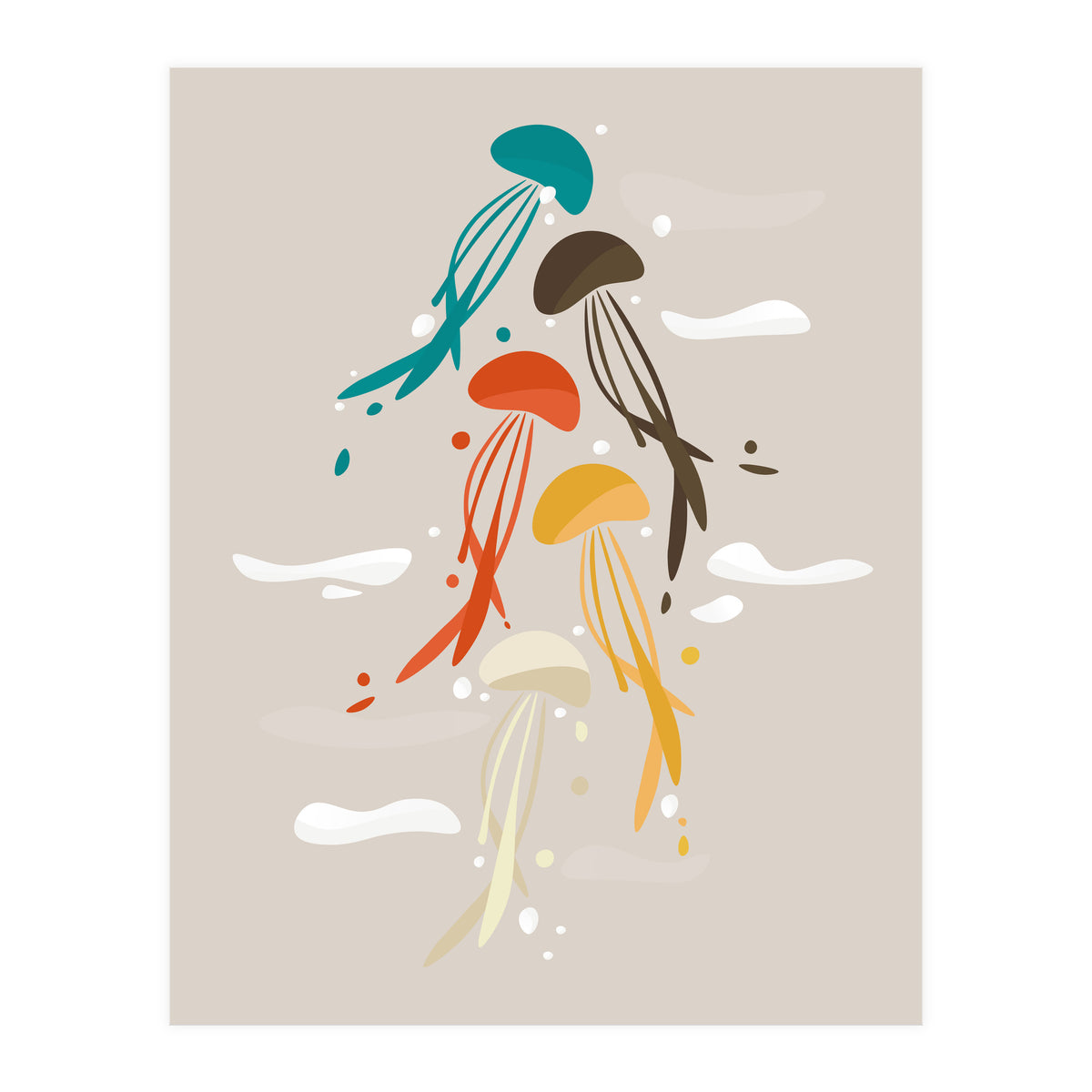 Jellyfish ascend the sky (Print Only)