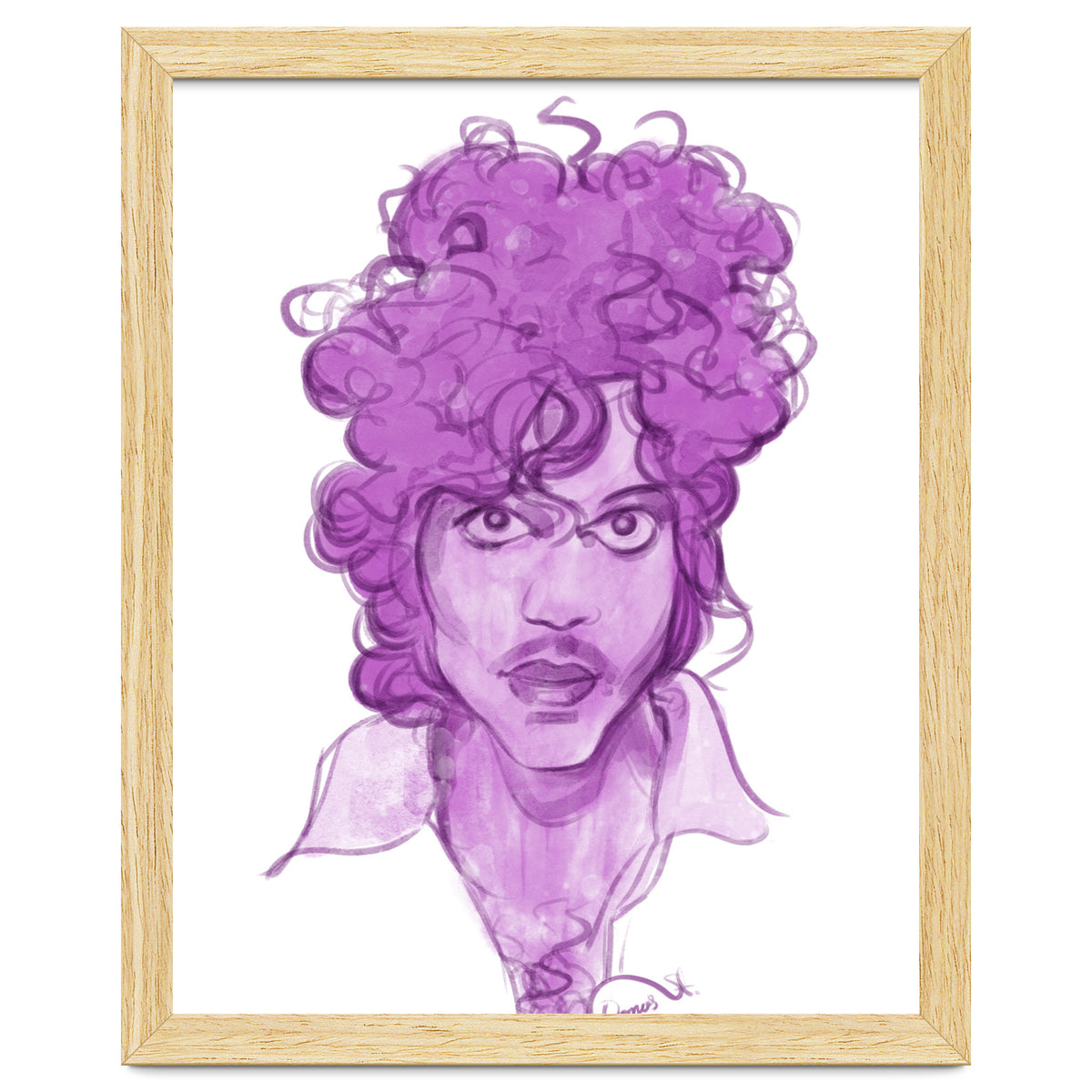 Prince Watercolor illustration