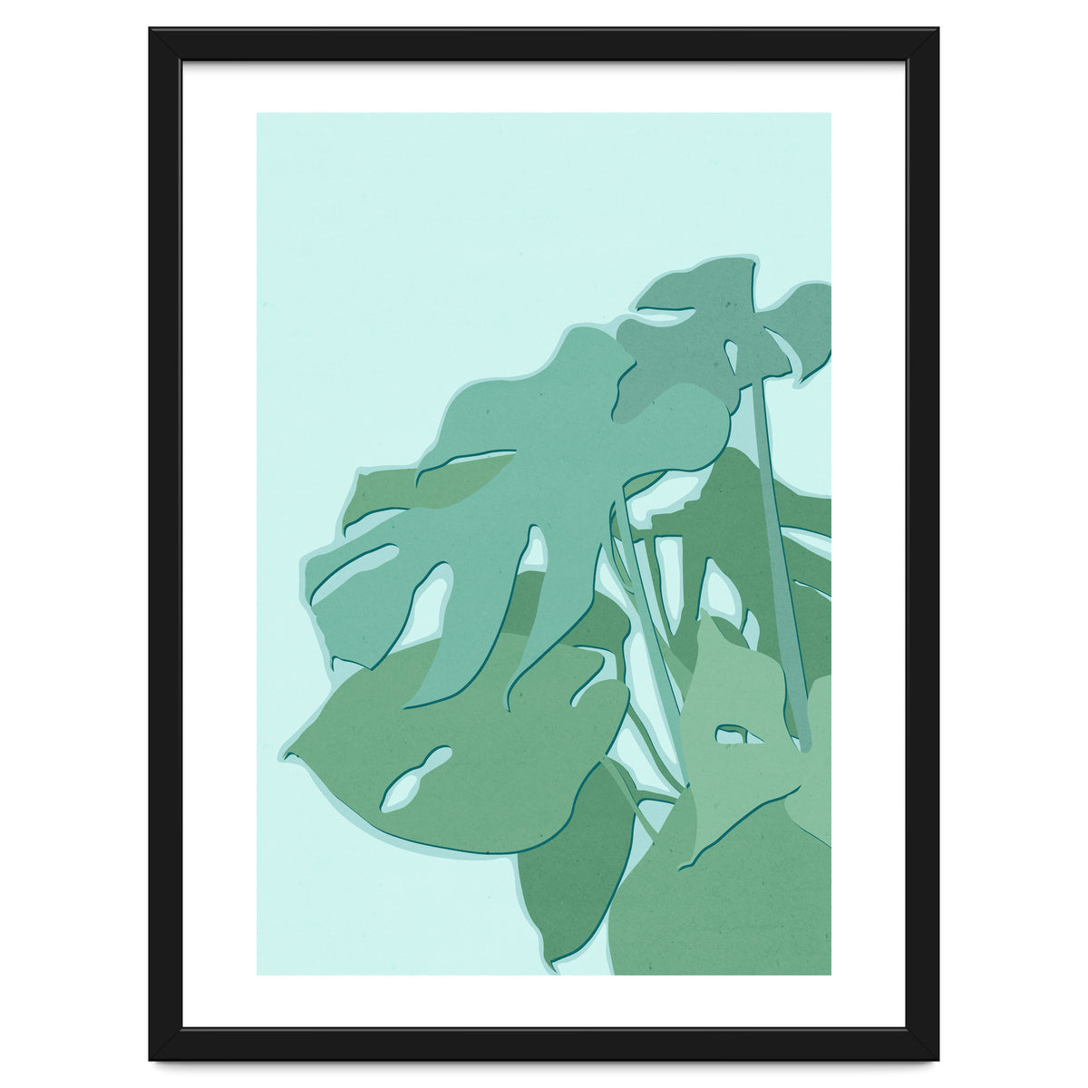 Minimal Monstera Leaves - Greener Eden