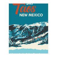 Ski Taos New Mexico vintage poster (Print Only)
