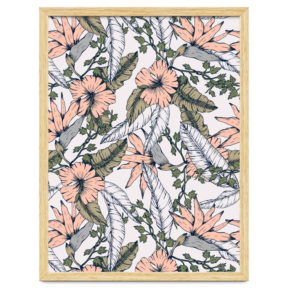 Tropical pattern pastel