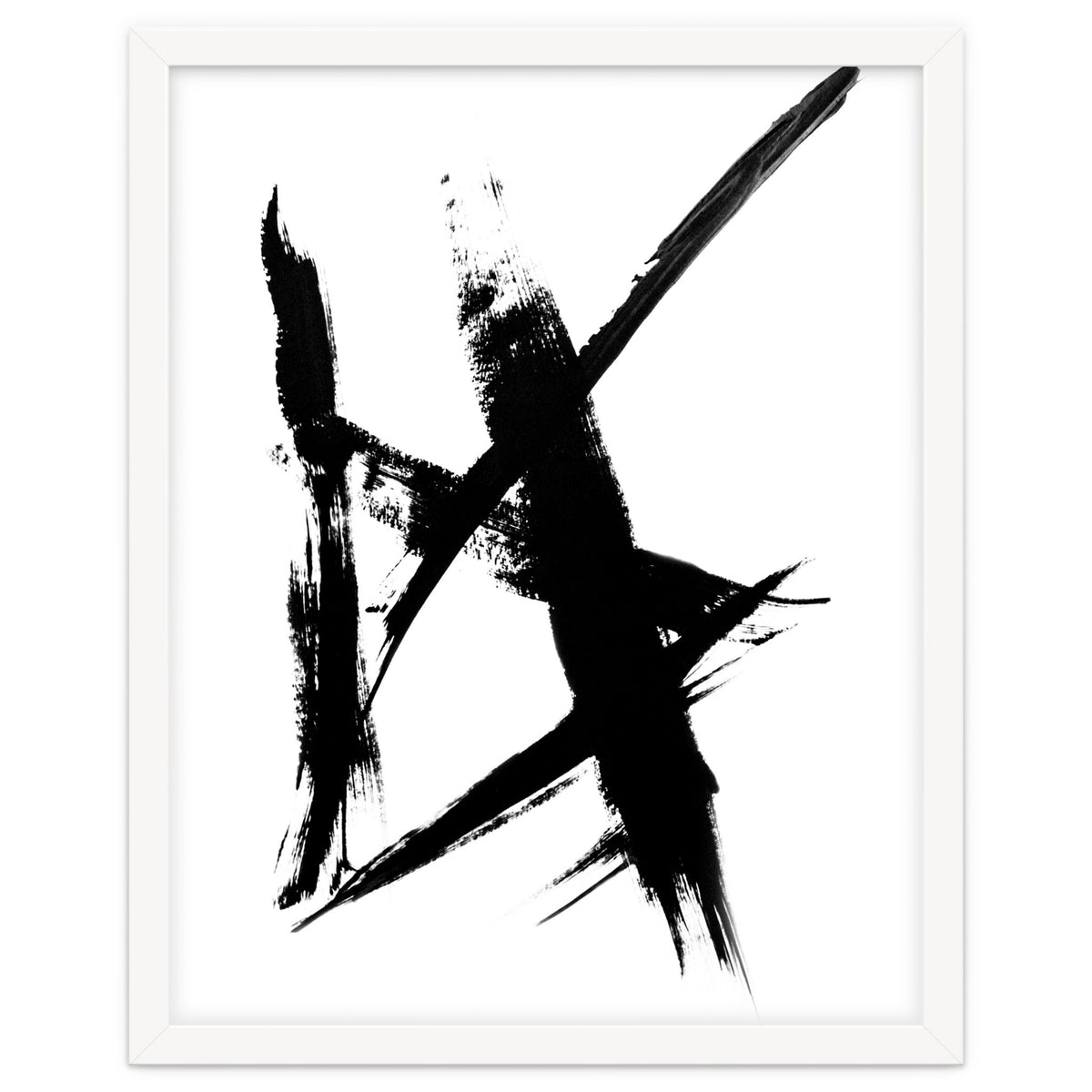Abstract Brushstroke Print