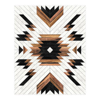 Urban Tribal Pattern No.5 - Aztec - Concrete and Wood (Print Only)