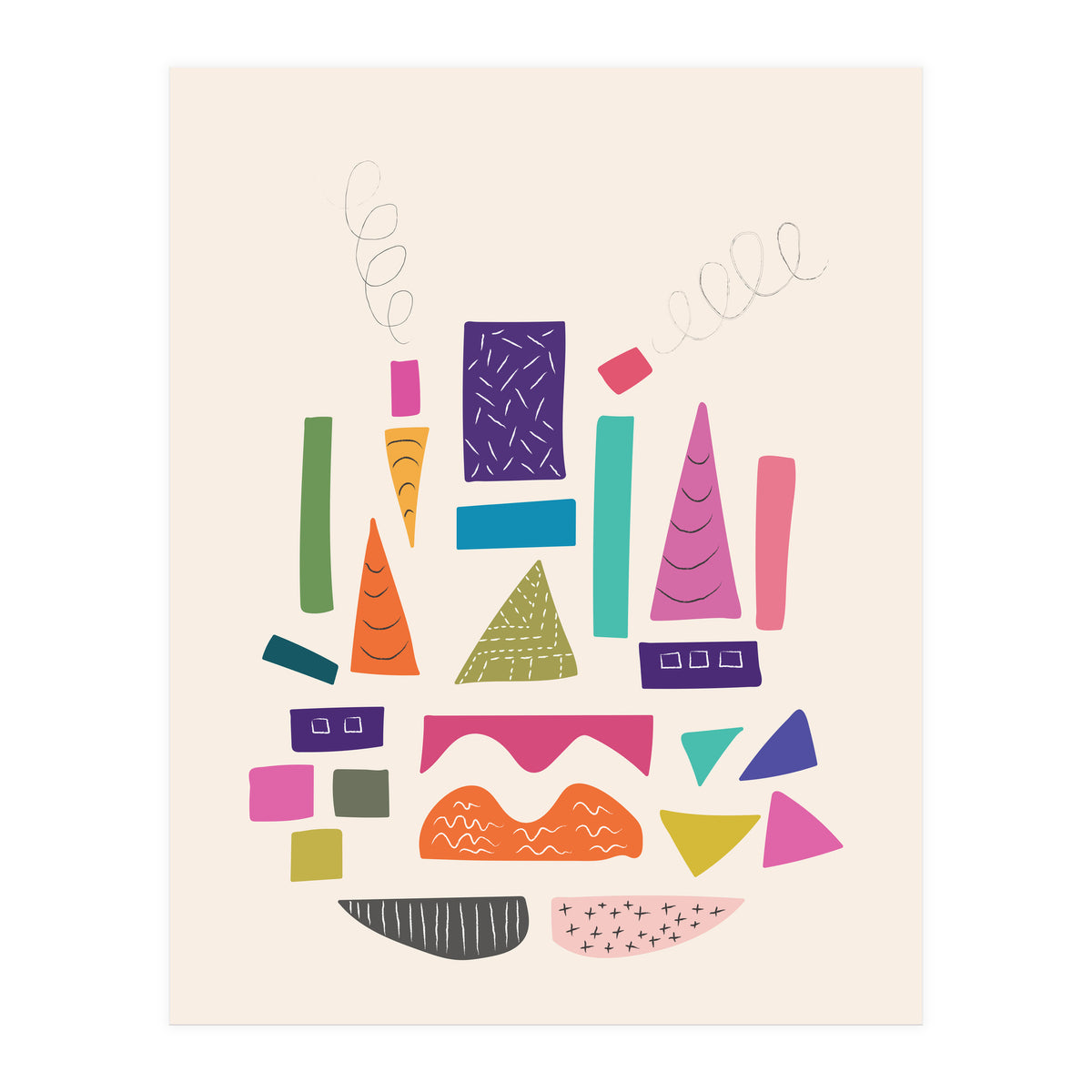 Abstract City Art (Print Only)