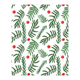 Pine Tree Branches With Christmas Berries Pattern (Print Only) thumbnail