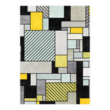 Random Concrete Pattern - Yellow, Blue, Grey (Print Only) thumbnail