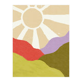 Sunshine & Hills \\ Retro Landscape  (Print Only) thumbnail