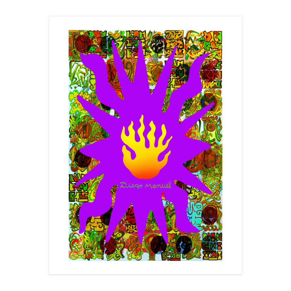 Fuego Y Graffiti 56 (Print Only)