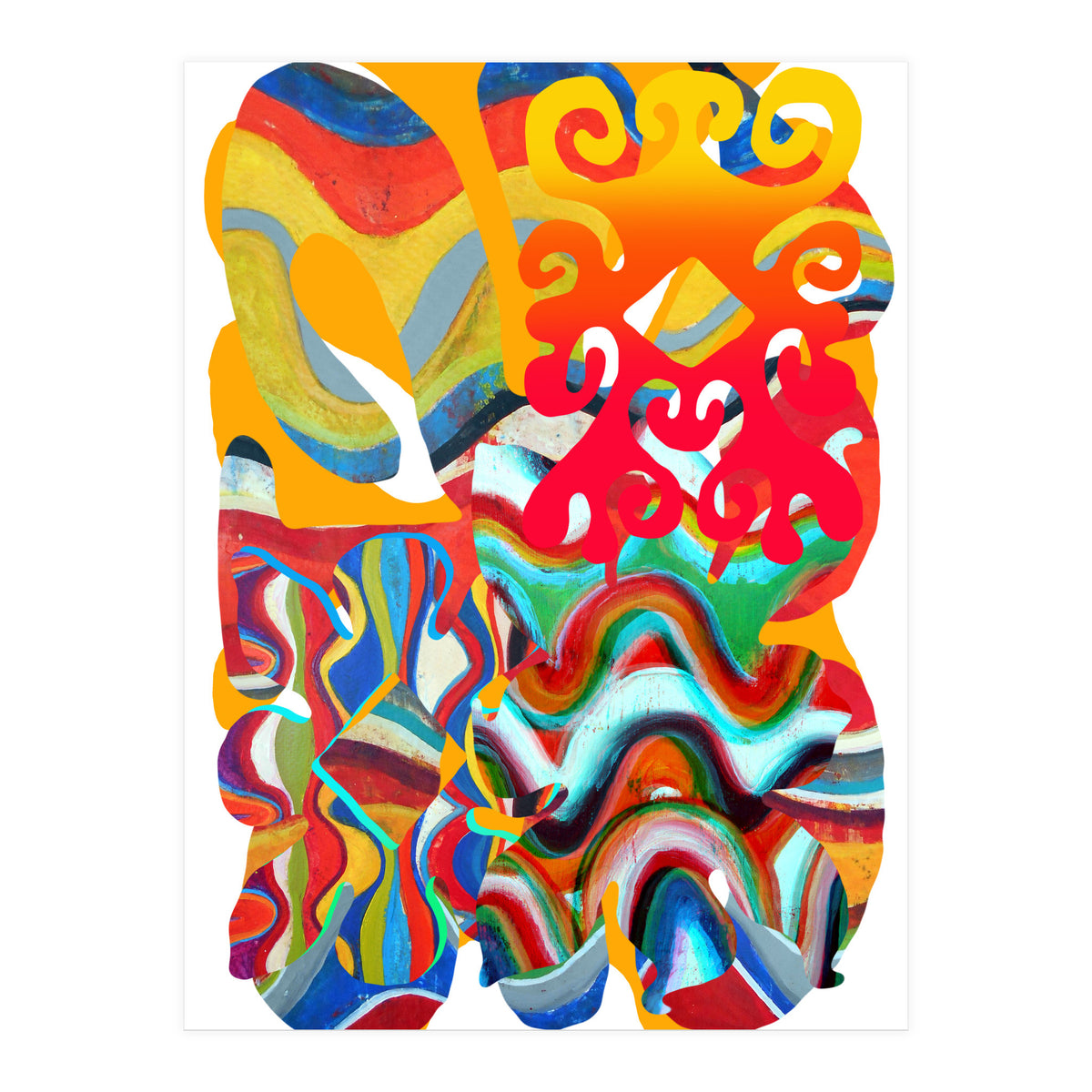 Pop Abstract Asimetrico 4 Copia (Print Only)