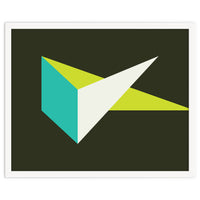 Geometric Shapes No. 67 - turquoise & lime