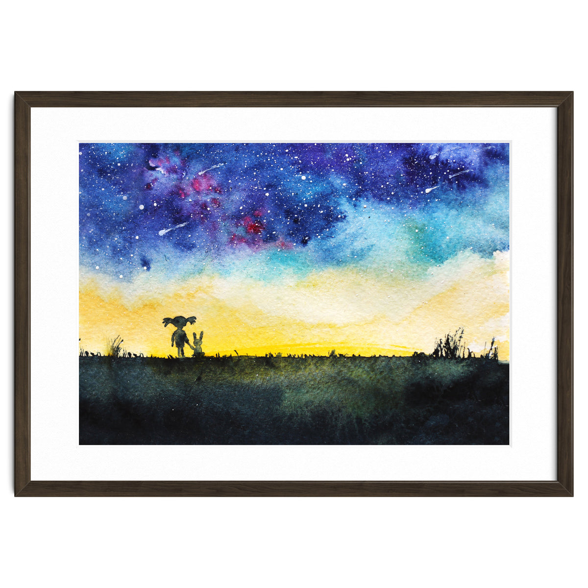 Baby girl's wishes || watercolor for nursery, kids room