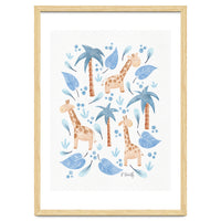 Jungle Giraffes | Blue