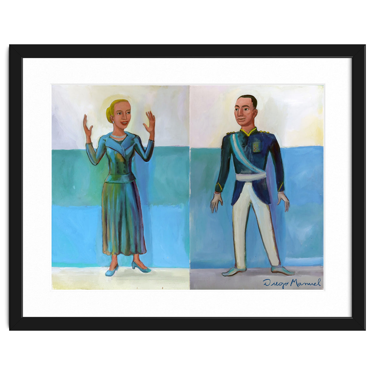 Diptico Evita Y Peron