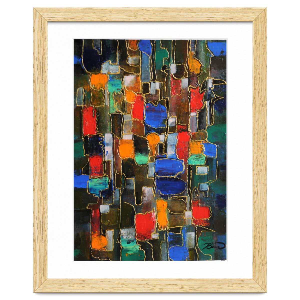 Abstract Brooklyn...38x28.cm. Acrylic