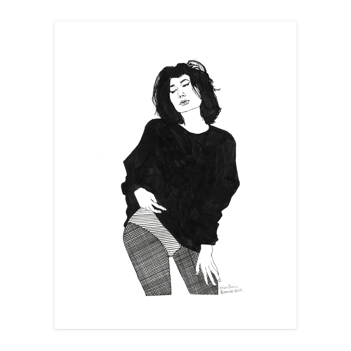 Untitled #44 - Woman in black (Print Only)