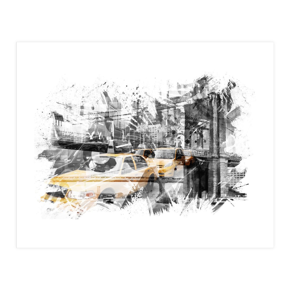 Modern Art NYC Collage  (Print Only)