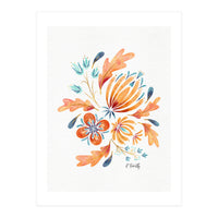 Protea Floral | Peach (Print Only)
