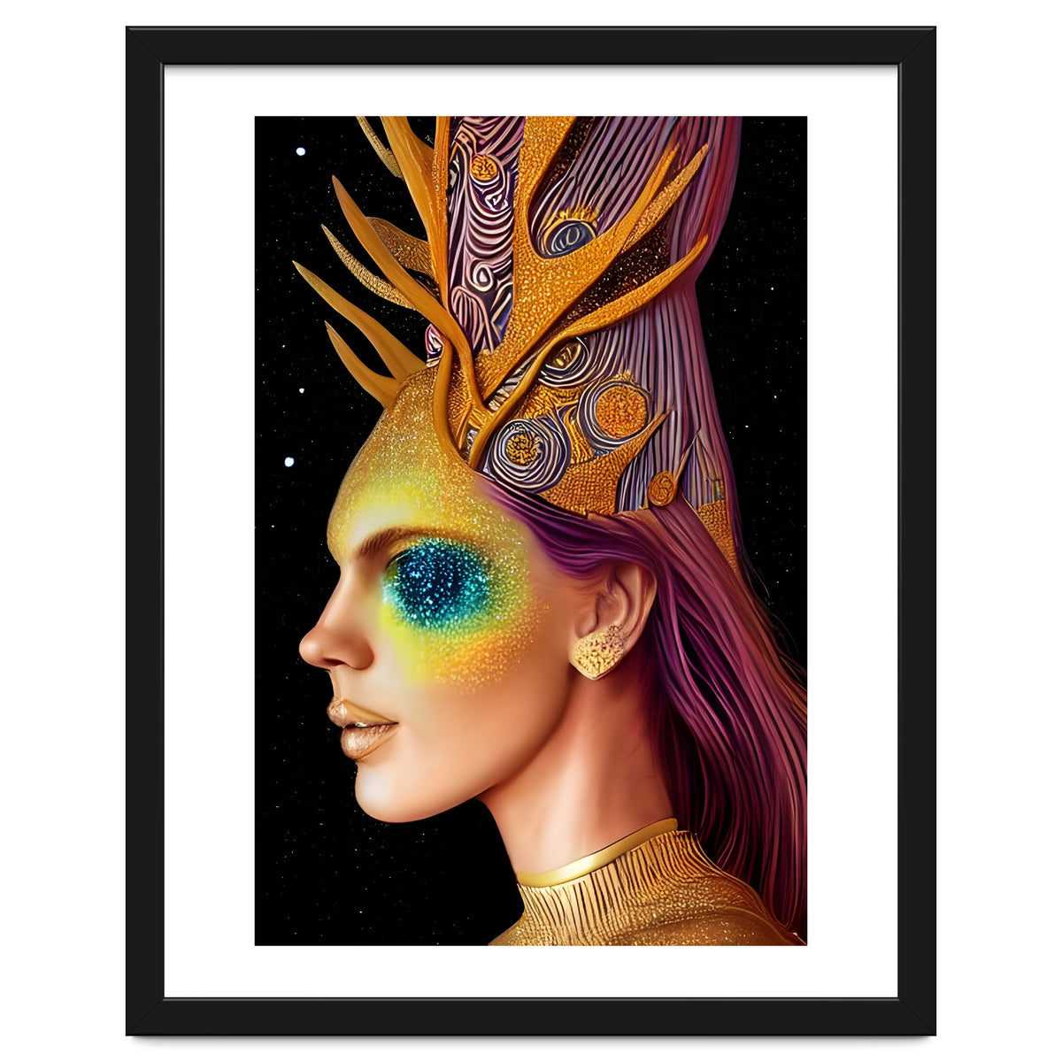 All That Glitters - Cosmic Goddess Portrait