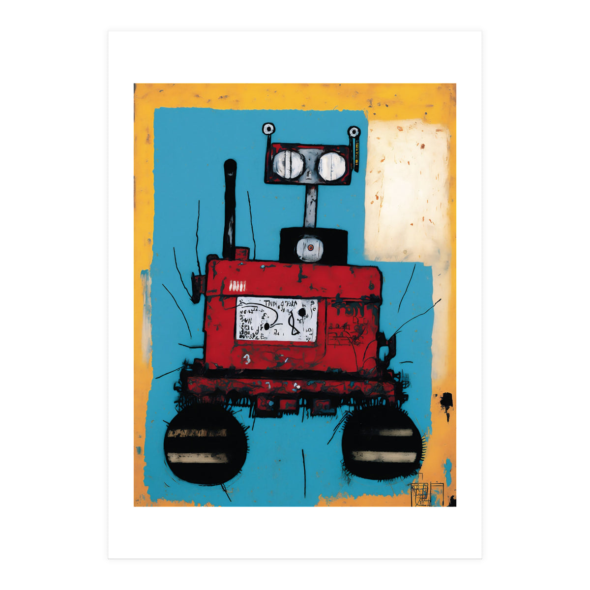 Robot Expressionist Painting (Print Only)