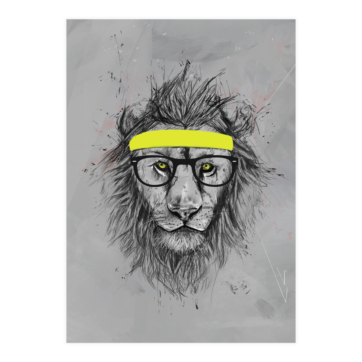 Hipster Lion (Print Only)