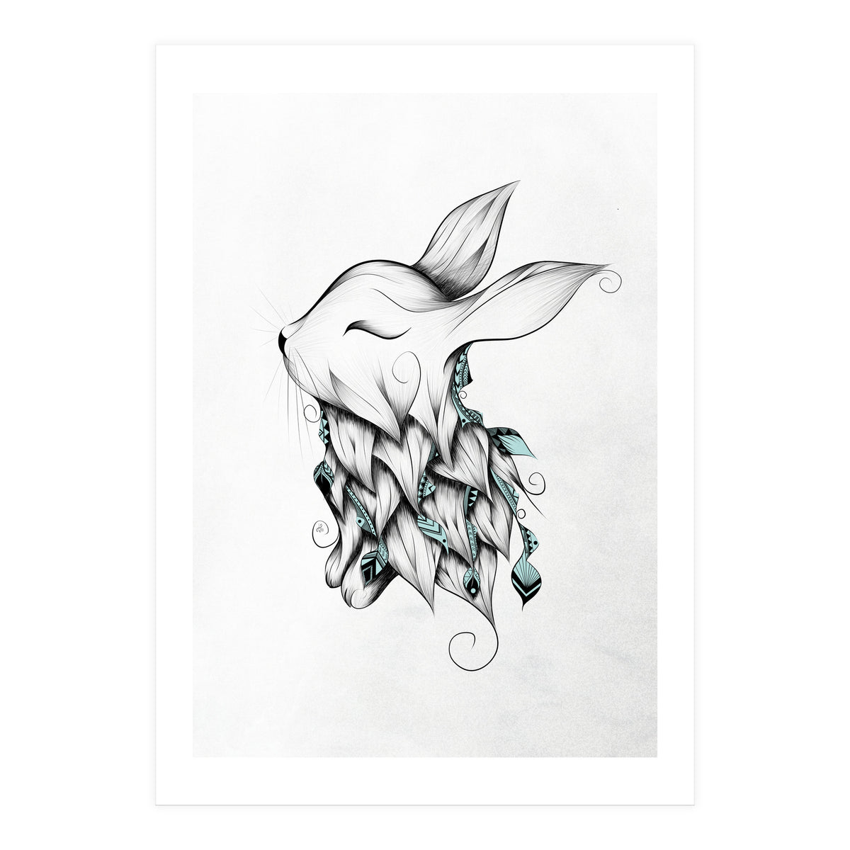 Poetic Rabbit (Print Only)