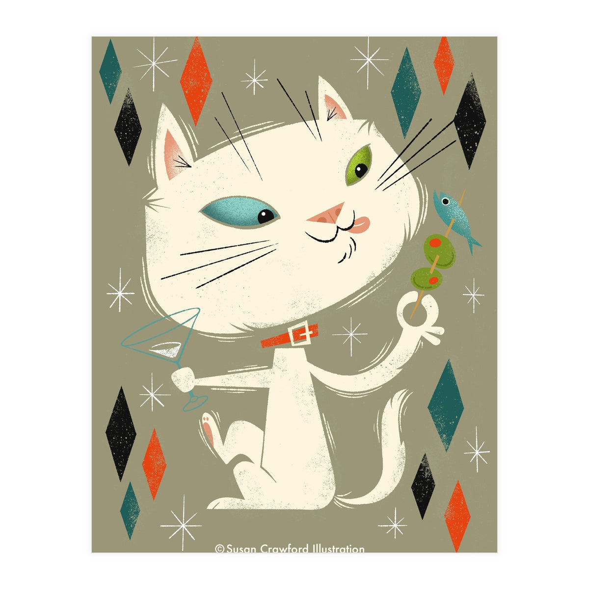 Cat A Tonic White (Print Only)