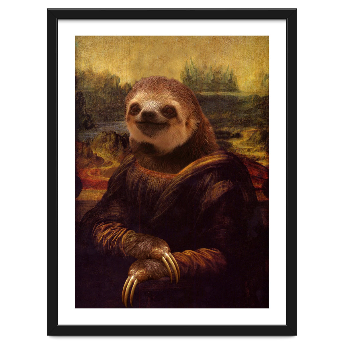 Sloth Mona Lisa