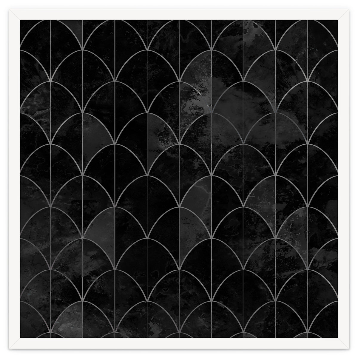 Mermaid scales. Black and white