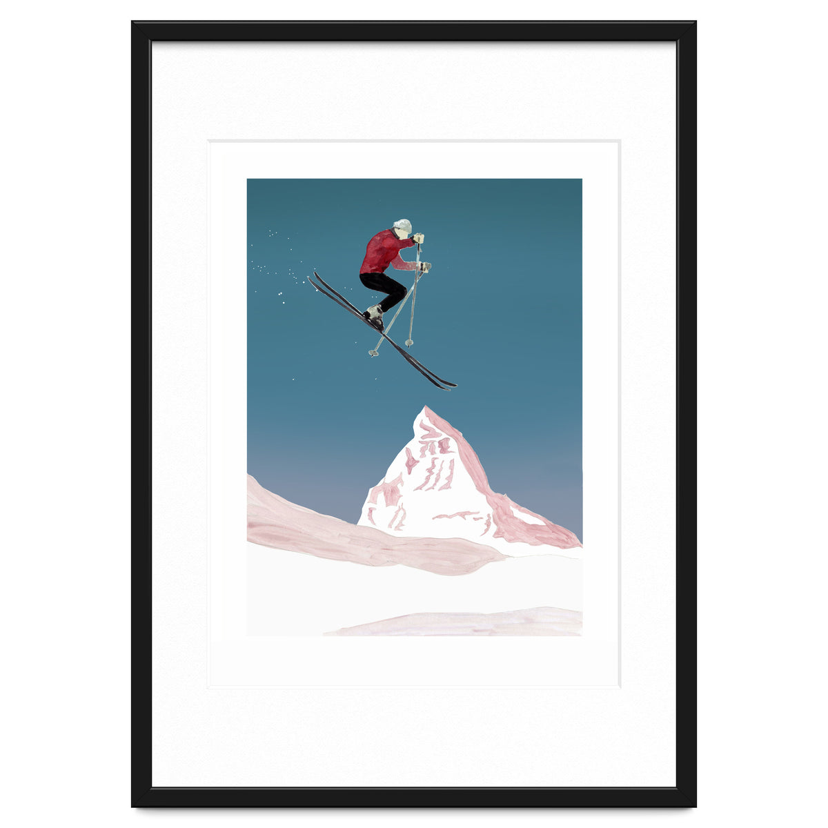 Mountain Love Skier