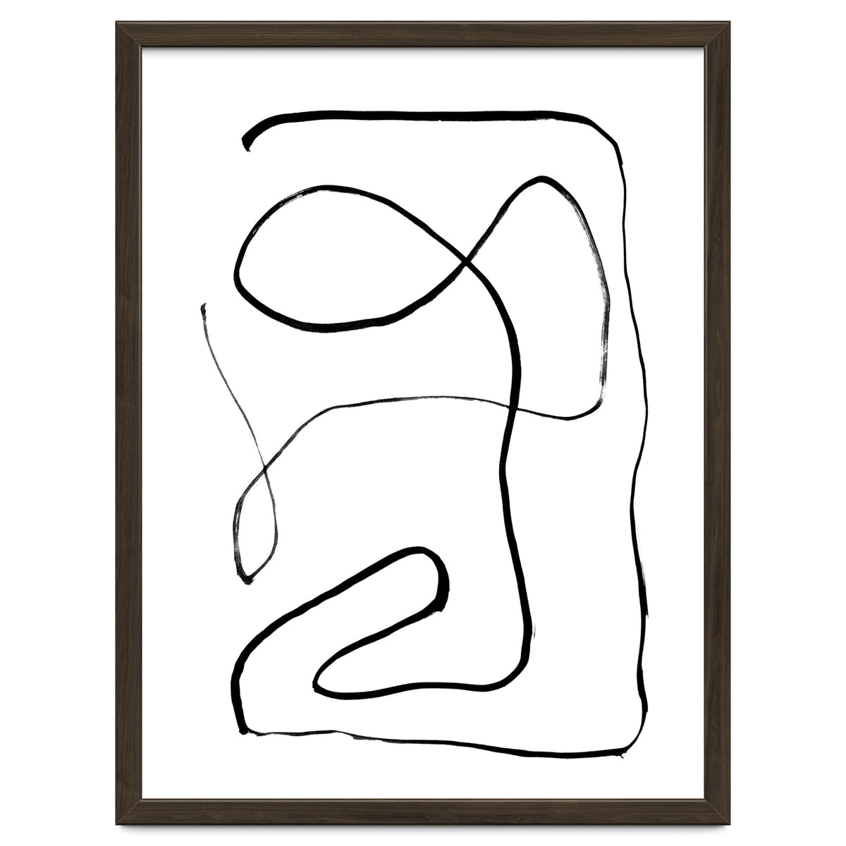 Mid-Century Line Art Print #2