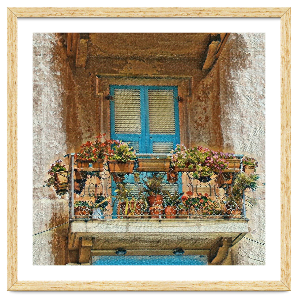 Flowered window in Venice