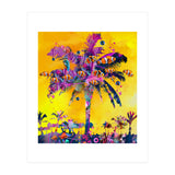 Purple Palm with Fish (Print Only) thumbnail