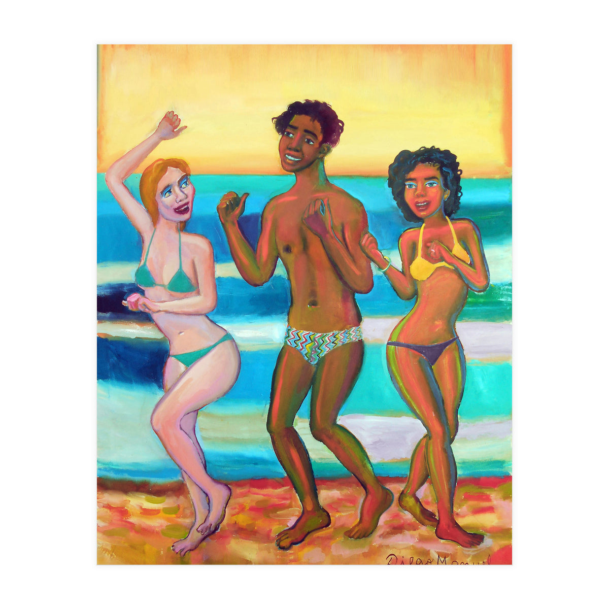 Bailando En La Playa 2020 2 B (Print Only)