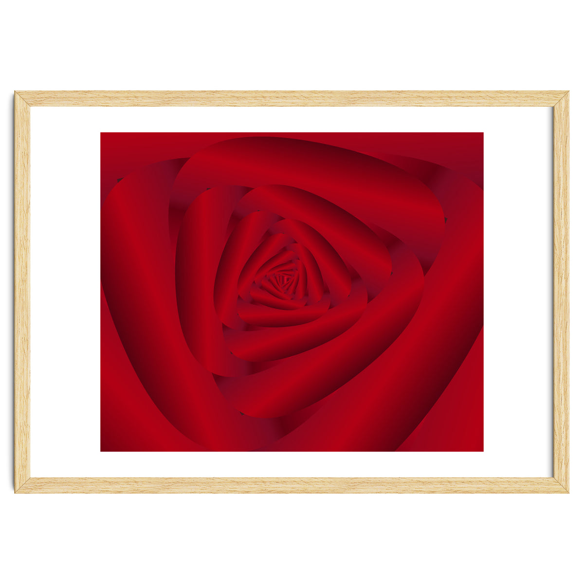 Rose Flower Swirl Art