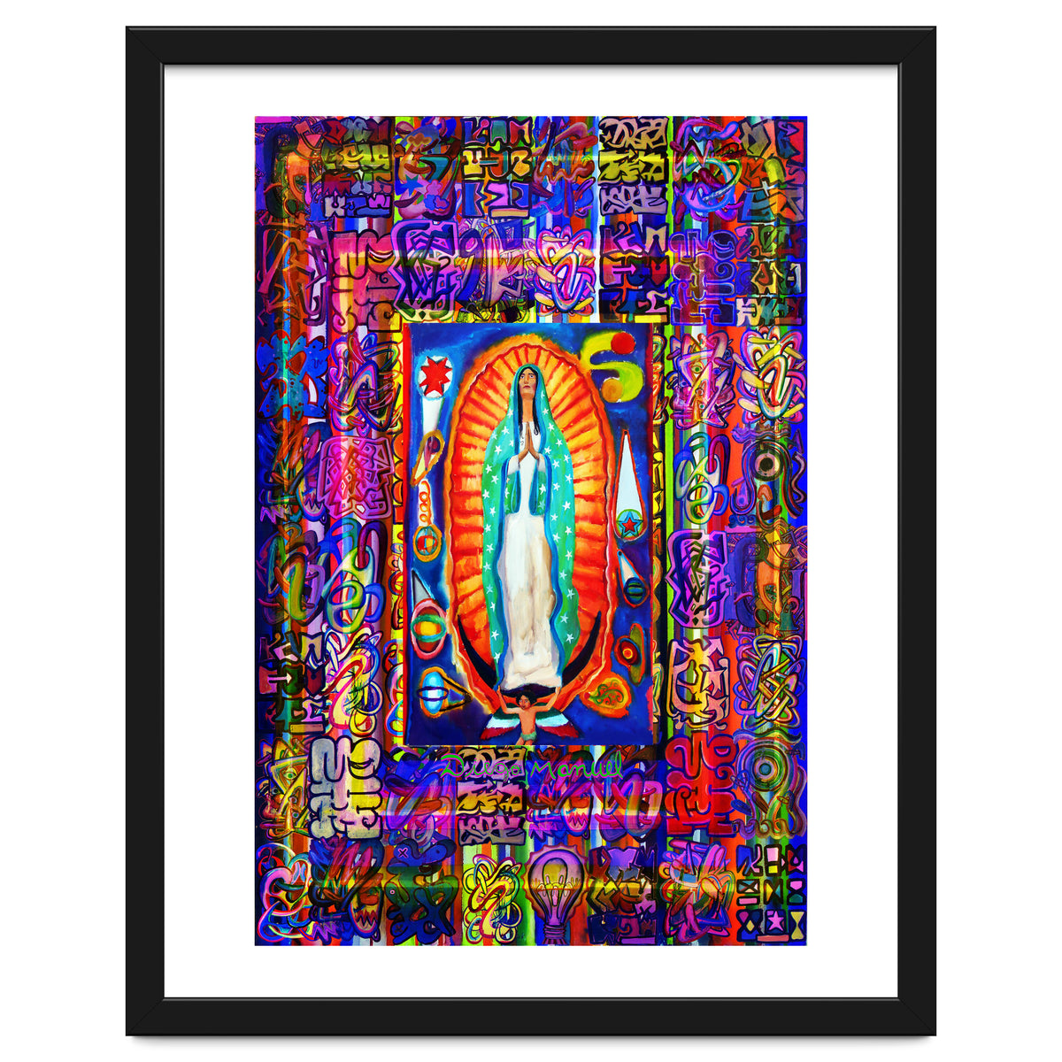 Graffiti Digital 2022 339 and Virgin of Guadalupe