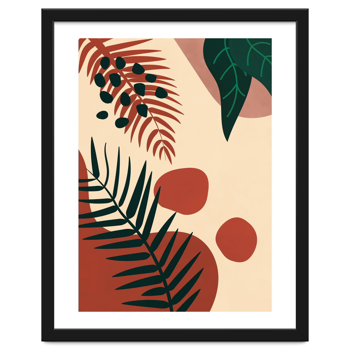 Abstract Palm Leaf