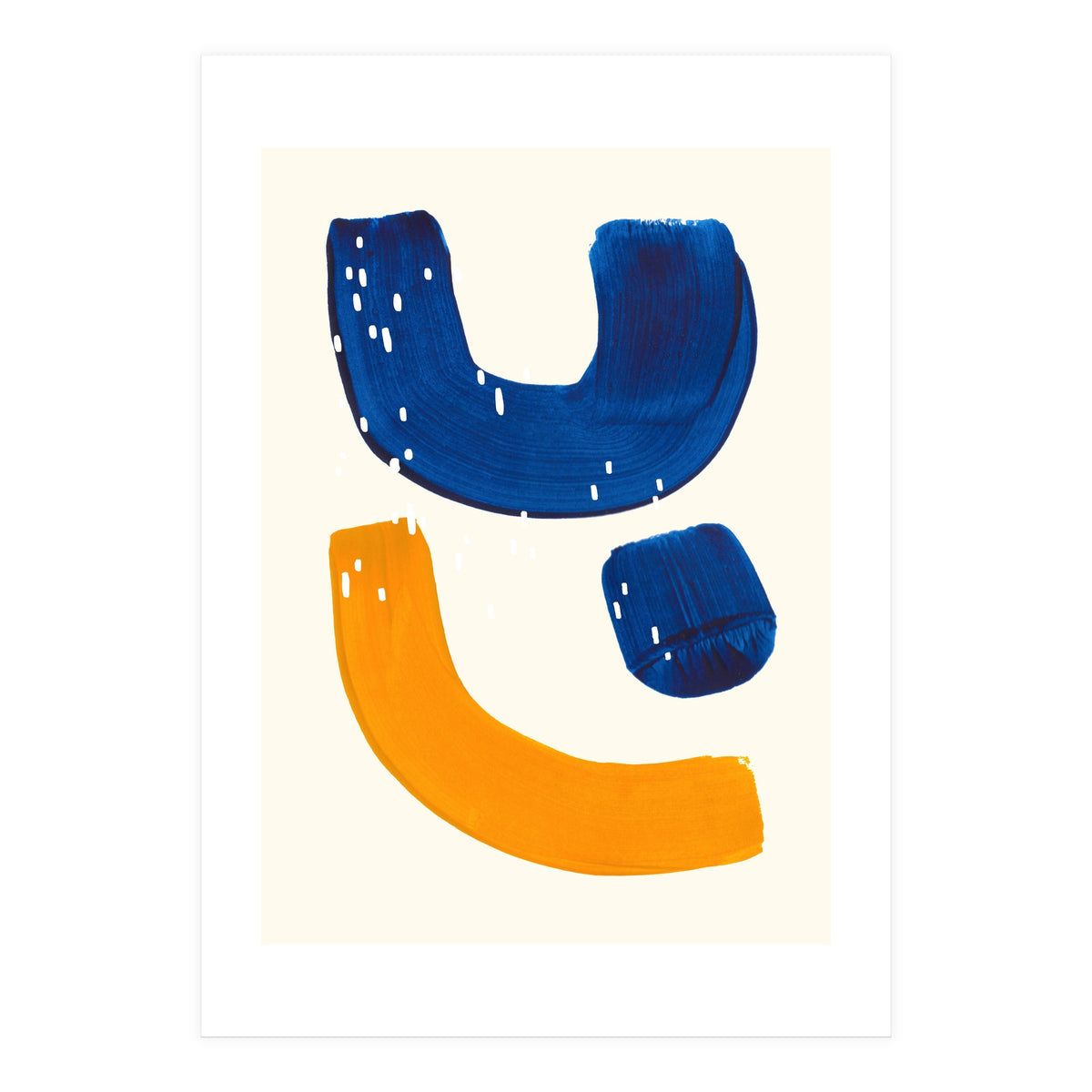 Blue Umbrella For A Yellow Banana (Print Only)